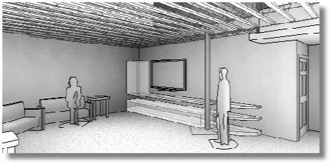 Kirkwood Basement - Media Room looking NE Kirkwood Basement - Media Room looking NE